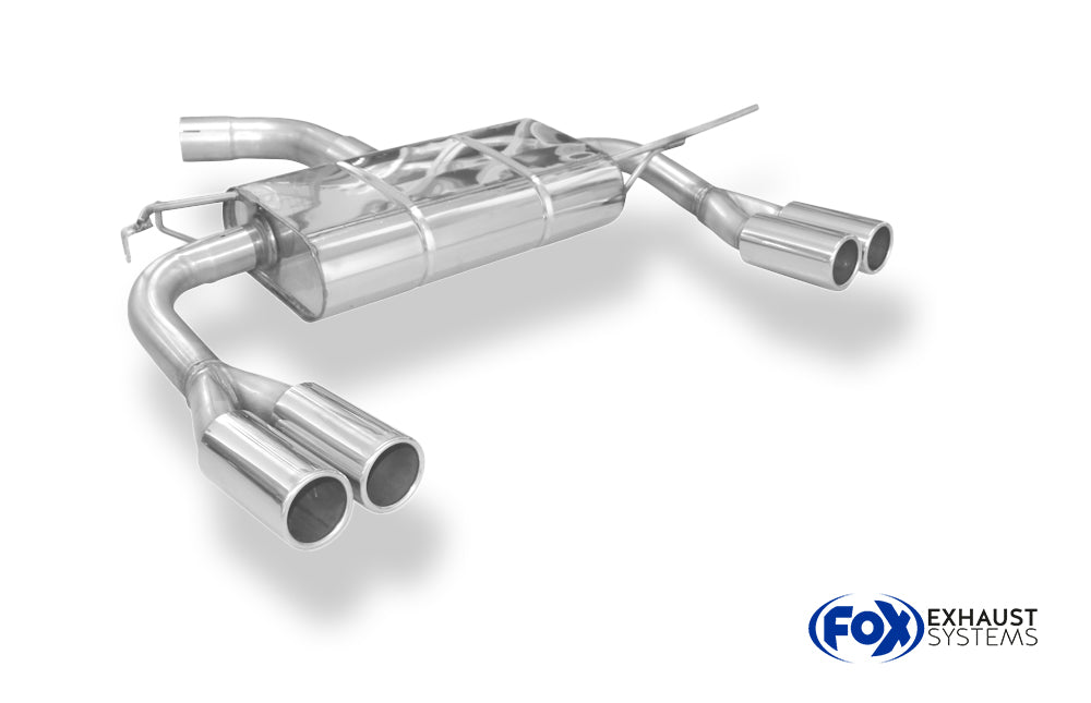 Fox passend fürVW Touran Cross GTD Endschalldämpfer Ausgang rechts/links - 2x76 Typ 12 rechts/links