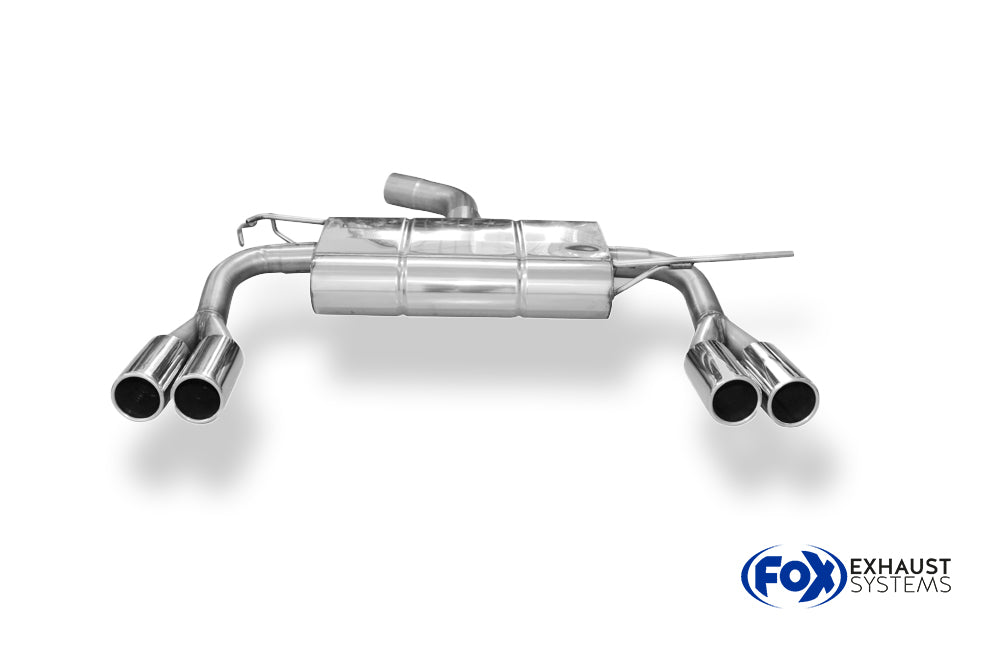 Fox passend für VW Touran Cross GTD Endschalldämpfer Ausgang rechts/links - 2x76 Typ 12 rechts/links