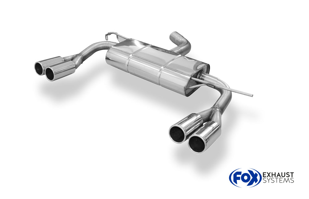 Fox passend fürVW Touran Cross GTD Endschalldämpfer Ausgang rechts/links - 2x76 Typ 12 rechts/links