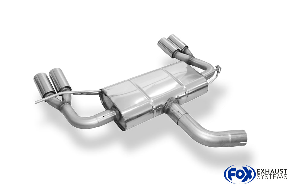 Fox passend fürVW Touran Cross GTD Endschalldämpfer Ausgang rechts/links - 2x76 Typ 12 rechts/links