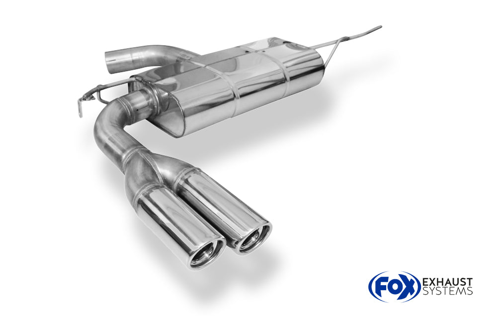 Fox passend fürVW EOS - 1F Endschalldämpfer einseitig - 2x76 Typ 17