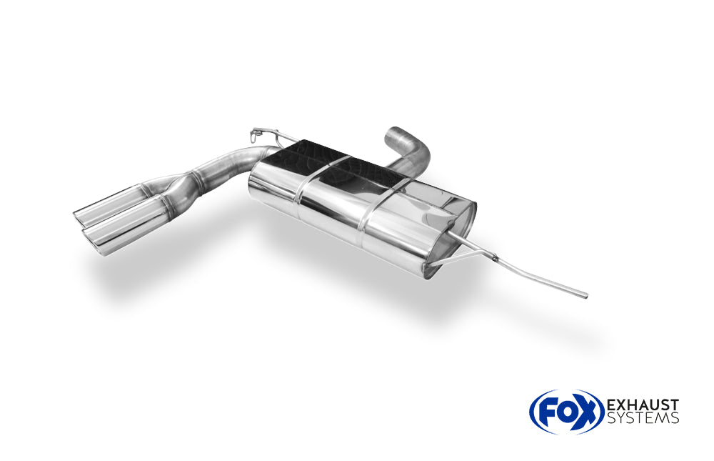 Fox passend fürVW EOS - 1F Endschalldämpfer einseitig - 2x76 Typ 17
