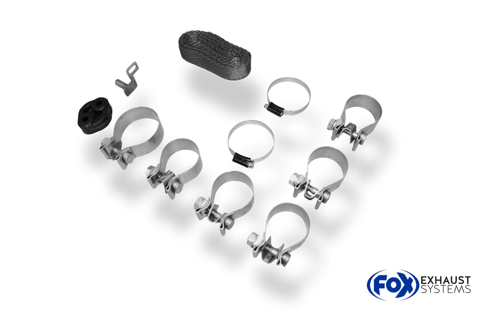 Fox passend fürSkoda Kodiaq 4x4 Endschalldämpfer quer - 2x80 Typ 25 rechts/links - Endrohre unter der Stoßstange