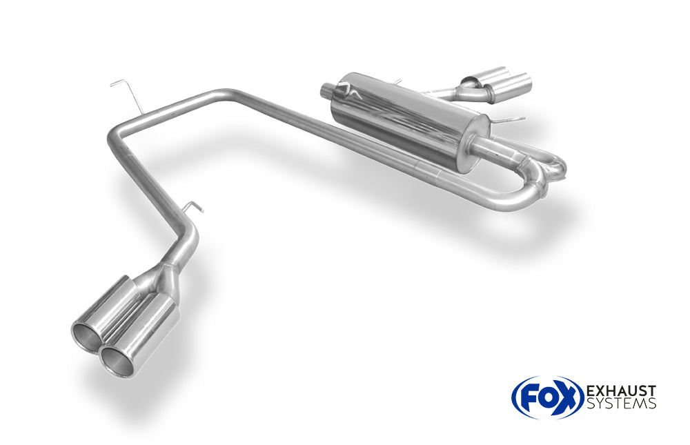 Fox passend fürVW Amarok 4x4 - mit Trittbrett Endschalldämpfer Ausgang seitlich rechts und links am Fahrzeug - 2x90 Typ 12 rechts/links