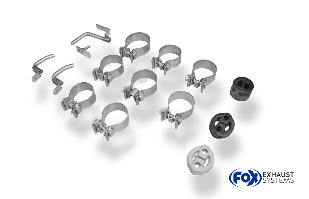 Fox passend fürVW Amarok 4x4 - ohne Trittbrett Endschalldämpfer Ausgang seitlich rechts und links am Fahrzeug - 2x115x85 Typ 38 rechts/links