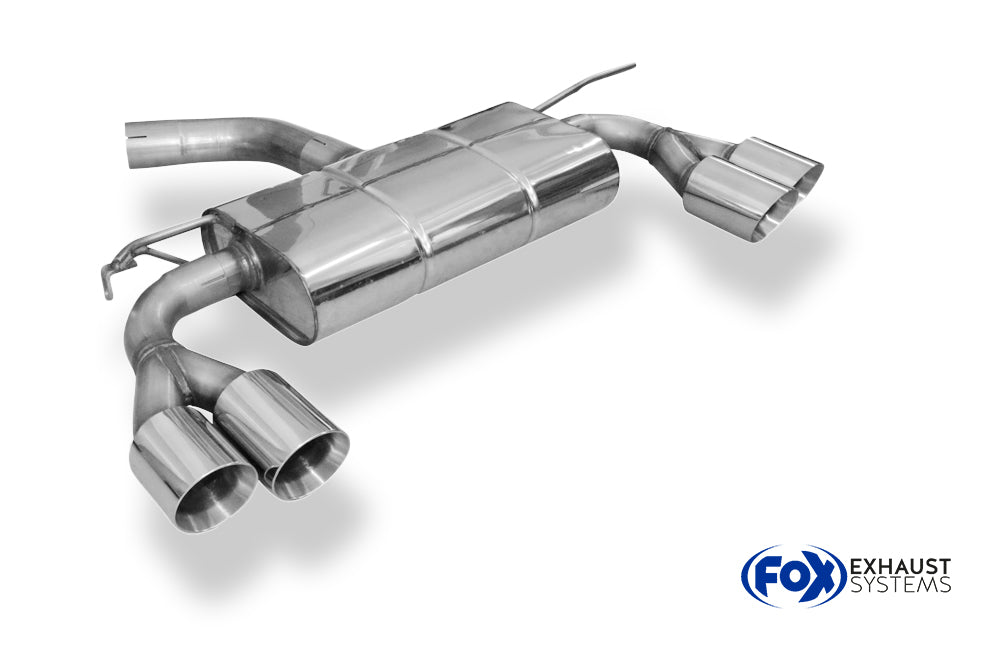 Fox passend fürVW T-Roc - Frontantrieb Endschalldämpfer rechts/links - 2x90 Typ 25 rechts/links