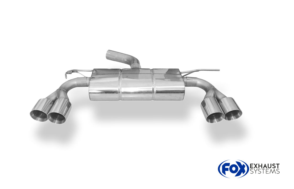 Fox passend für VW T-Roc - Frontantrieb Endschalldämpfer rechts/links - 2x90 Typ 25 rechts/links