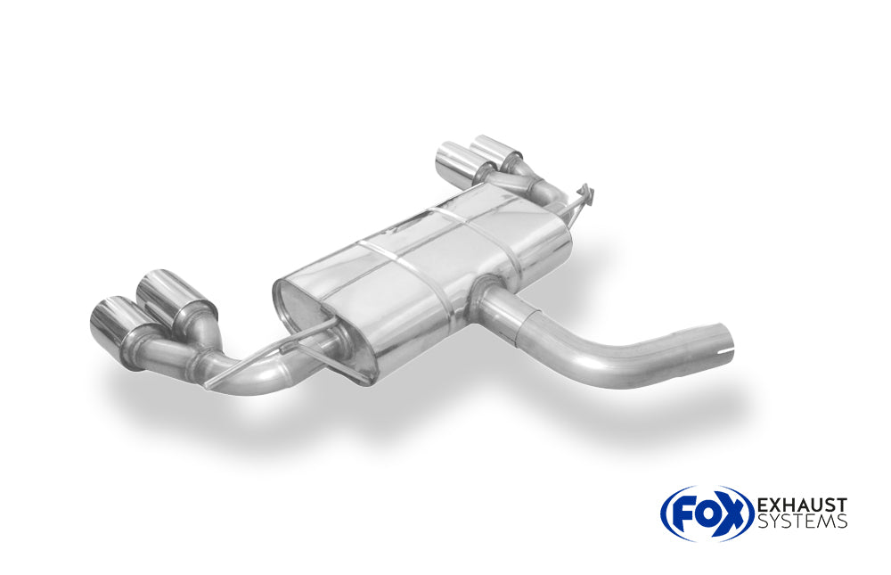 Fox passend fürVW T-Roc - Frontantrieb Endschalldämpfer rechts/links - 2x90 Typ 25 rechts/links