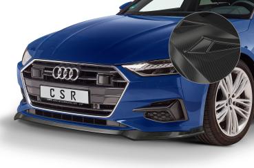 CSR Cup-Spoilerlippe ABS Carbon Look glänzend mit ABE für Audi A7 4K ohne S-Line ab 2018