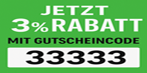 3% Rabatt